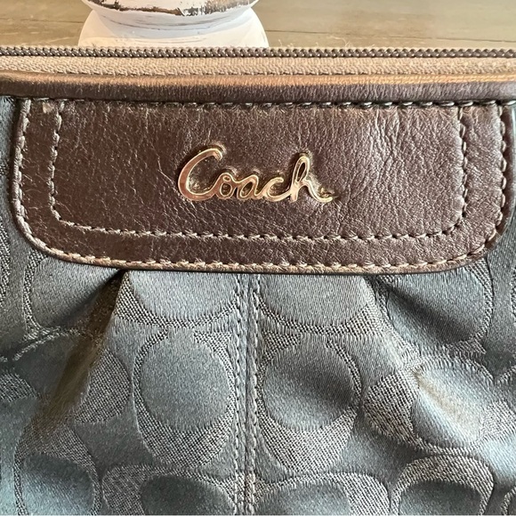 Coach Stunning Teal and Silver Clutch - EUC - Picture 2 of 7